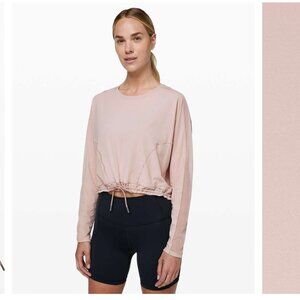 Lululemon Reach for the Run Long Sleeve Muse Light Mauve Pink